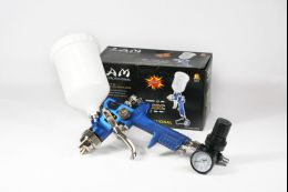 Pistola de gravedad para pintar marca LAM Modelo D-97 con manometro