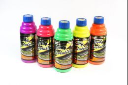 body evolution color violeta rojo verde amarillo naranja  flourecente  presentacion 1 litro  (5)