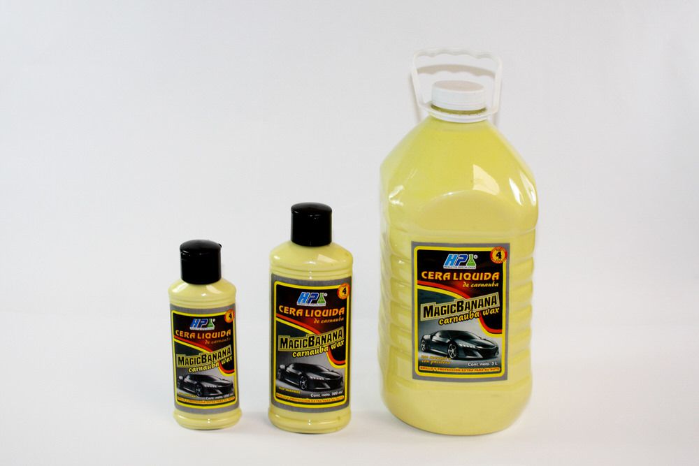Cera liquida para auros Magic Banana Presentacion 250 ml 500 ml  5 litros